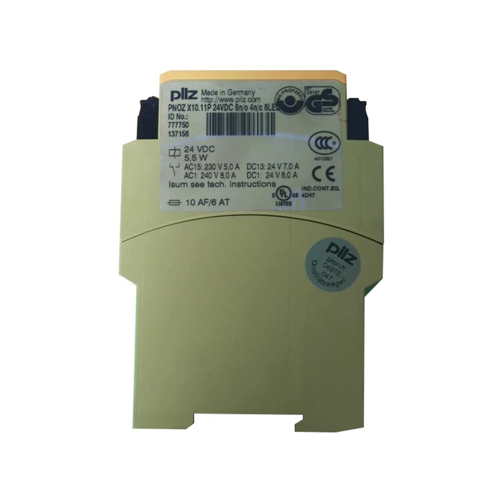 VDOQTLJT X10.11P，777750 Safety Relay