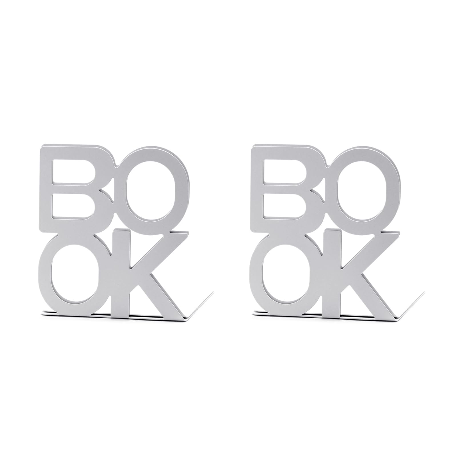 Metal Bookend Decorative Book Stopper Binder & Dividers Ends, Bookends Heavy Duty End Holder for Shelves Metal Bookends Supports Holders for Shelves