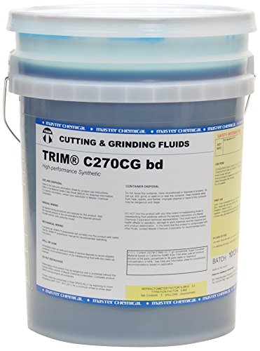 TRIM Cutting & Grinding Fluids C270CGBD/5 High Performance Synthetic Coolant, Blue Dye, 5 gal Pail