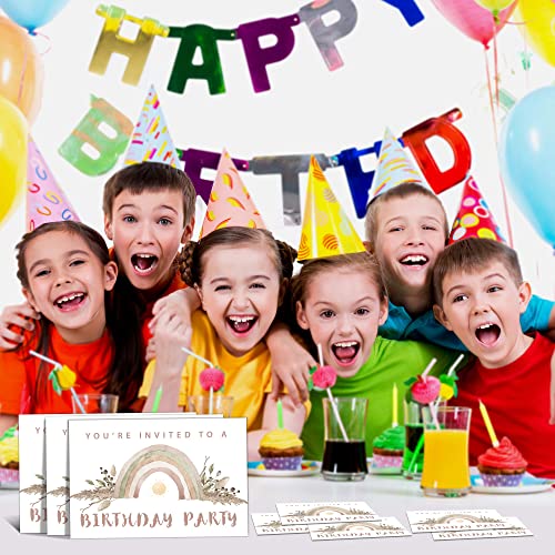 55% Off YSTEP Boho Birthday Invitations - 20 Cards & Envelopes