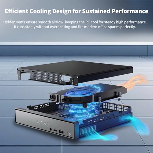Image of Lenovo ThinkCentre neo 55q Mini Desktop Ryzen AI 5 330, 32GB RAM 2TB SSD | Business MFF Desktop Work Performance, up to 50 TOPS, Support 3-Monitor 4K, Wired Keyboard & Mouse, Windows 11Pro, w / Bundle