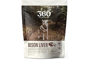 Freeze Dried Bison Liver: Nutritious Dog Treats from USA