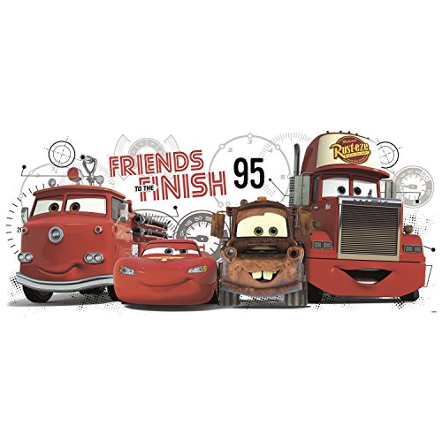RoomMates Disney Pixar Cars 2 Friends To The Finish Peel And Stick Giant Wall Decals