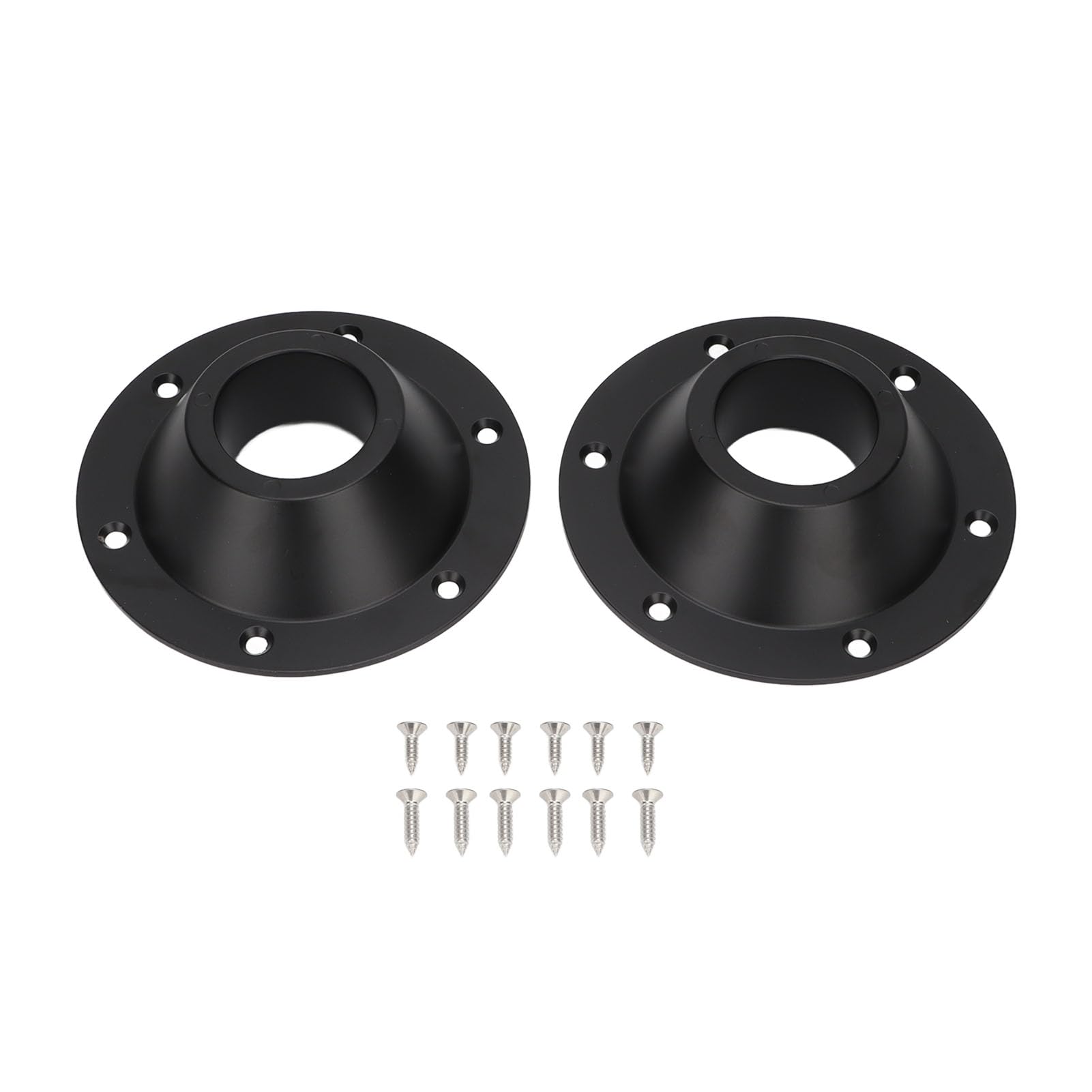 Kuuleyn 2Pcs RV Table Base,RV Table Mounting Base,Mount Detachable Round Aluminum RV Pedestal Table Base Table and Floor Mounting Base with Mounting Screws for Motorhomes