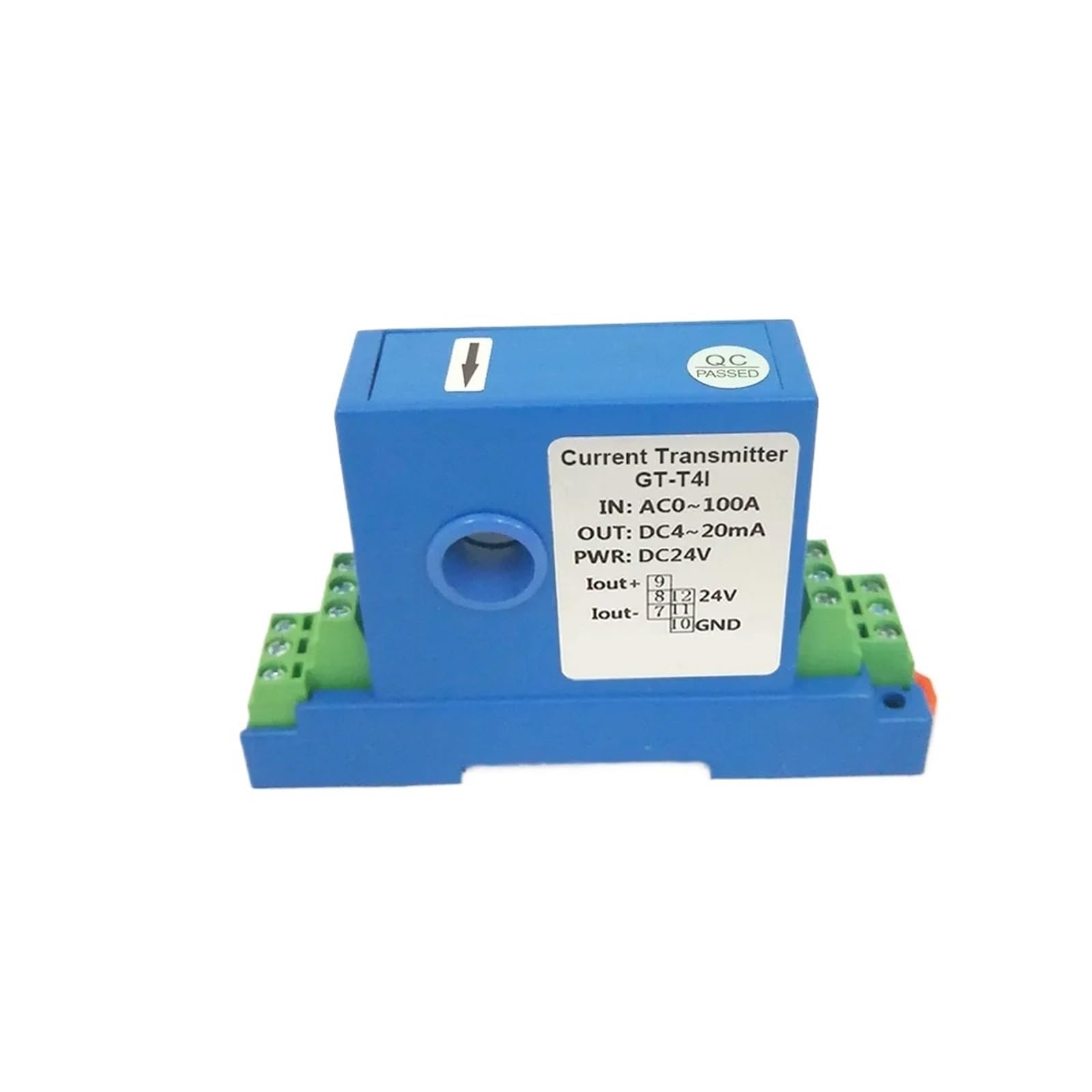 Stromwandler Sender Sensor analog Messgerät 0-150A 35mm GT-T4I (DC 0-10V Out, AC 0-70A)