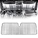 Sun Shade Fits 1987-2021 Jeep Wrangler JK, JL, CJ, YJ, TJ & 2020-2021 Jeep Gladiator, Custom Fit Windshield Foldable Accordion UV Protection 53 x 16.5 inches