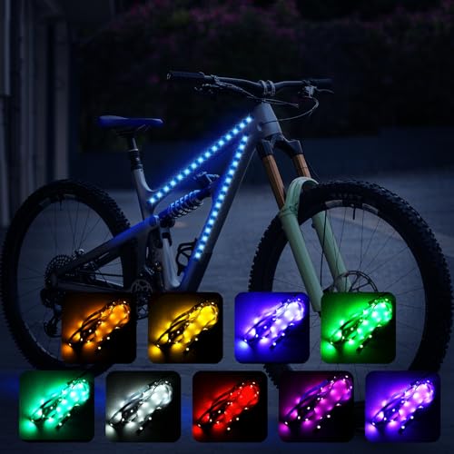 Bike Lights for Night Riding, LED Bicycle Frame Light for