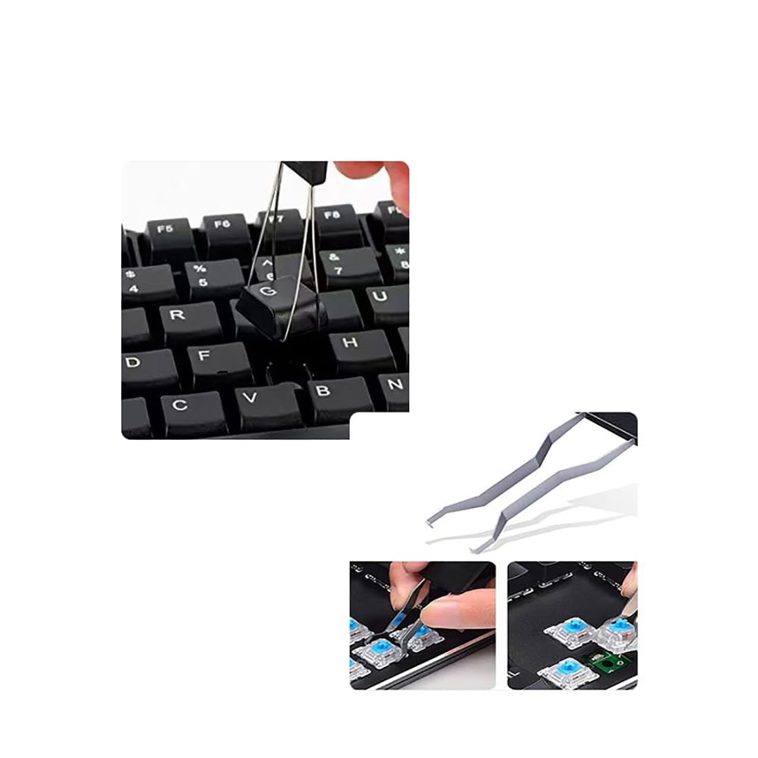 キーボードマウスキーキャップ一部取れている性能に問題なしホコリあり傷ほとんど無し Amazon.co.jp: キートップ引抜工具 メカニカルキーボード 2 in 1 キー
