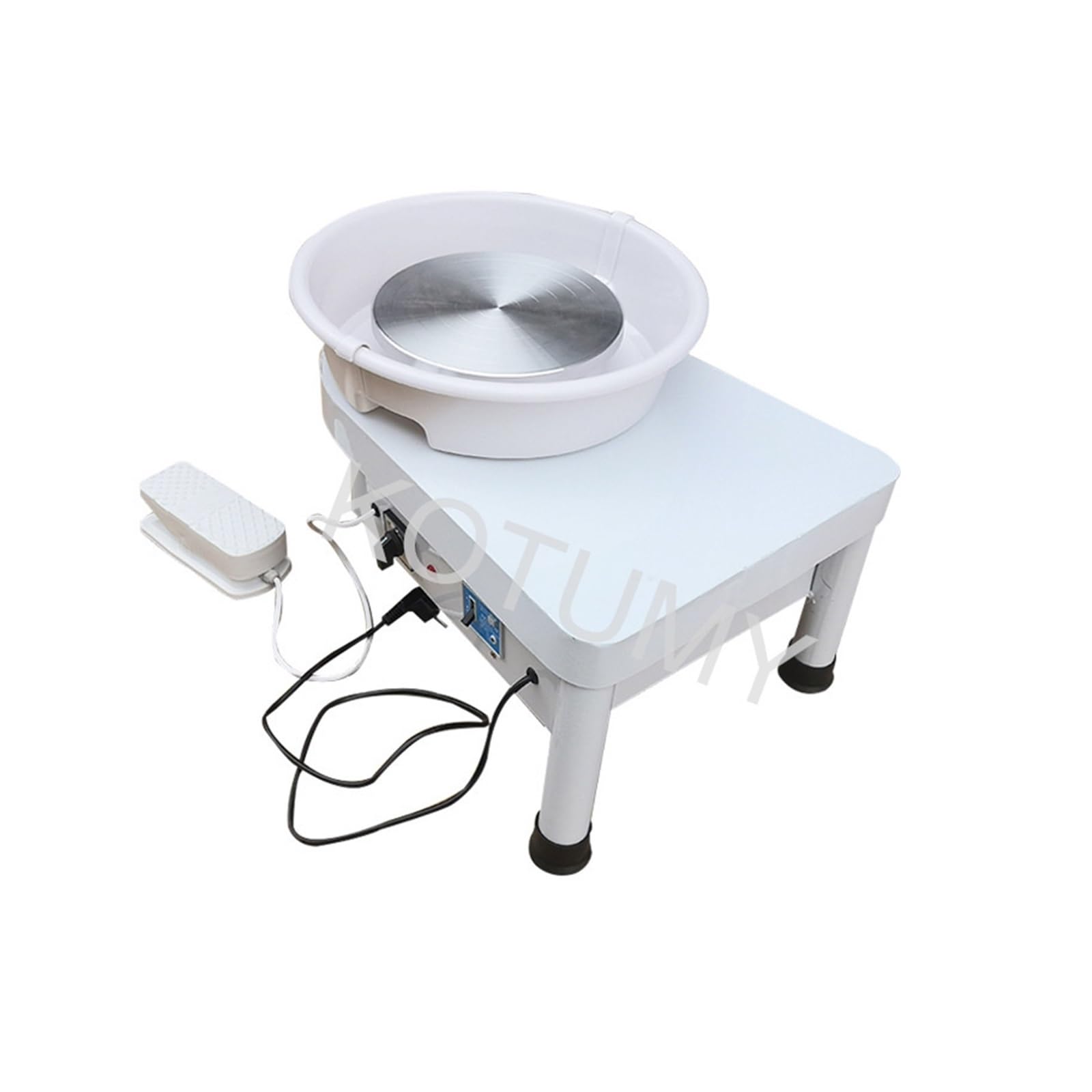25cm 350W Ulepszone gospodarstwo domowe Dzieci Elektryczne Koło Garncarki Pedał Ceramiczna Maszyna Do Rysowania Gliny Narzędzie DIY do użytku DIY