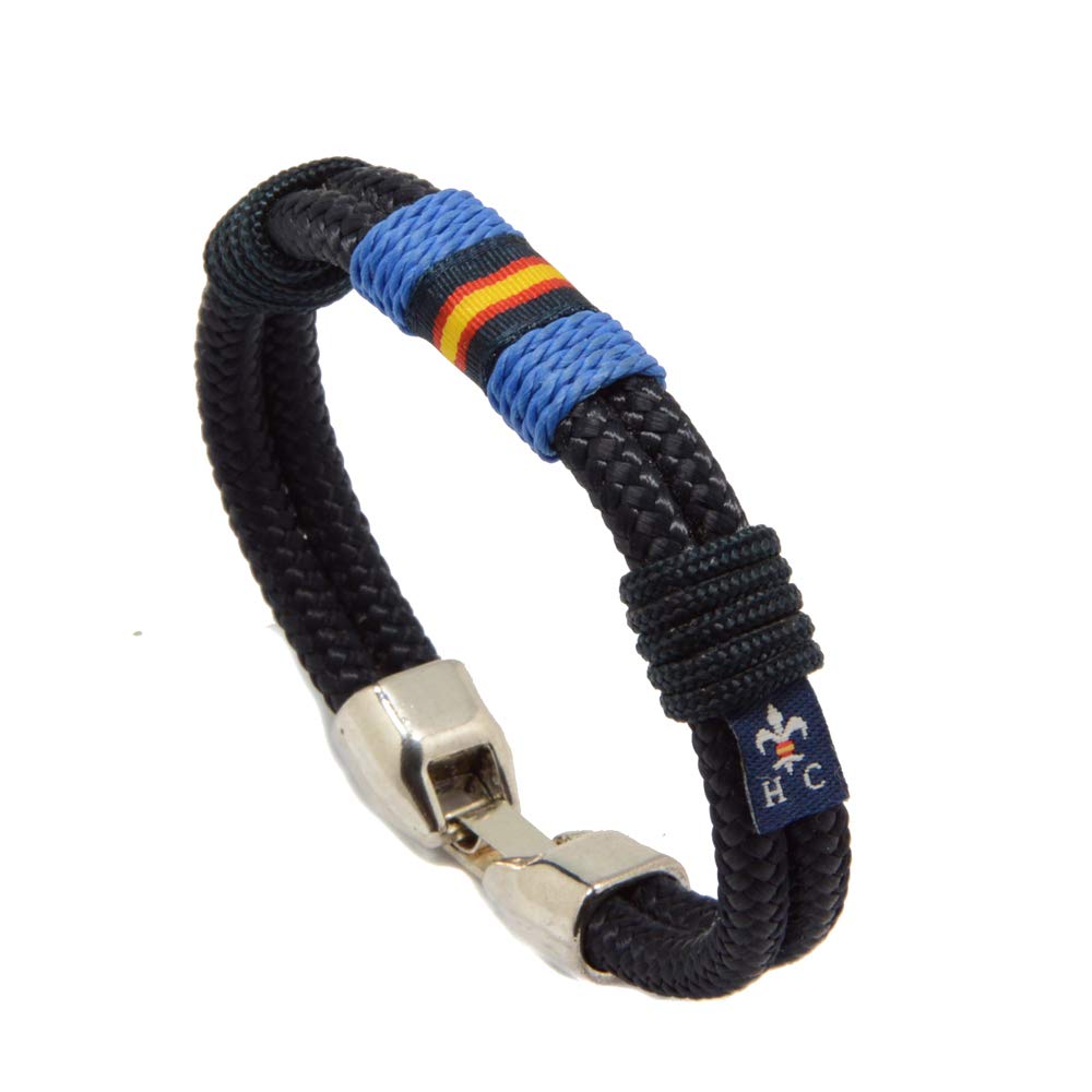 HISPANIA COLORS SINCE MMXI SPAIN Pulsera Nautilus con bandera de España - REGALO PULSERA DE ESPAÑA