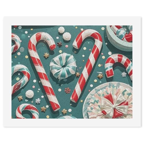 Kit de pintura por números para adultos principiantes con óleo de Navidad