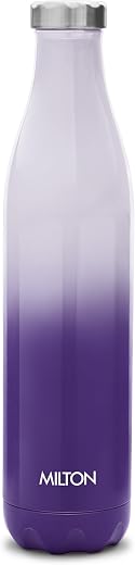 Milton Prudent 1000 Thermosteel Bottle, 1000 ml, Water Bottle, 24 Hours Hot and Cold, Double Wall Vacuum Insulated, Water ...