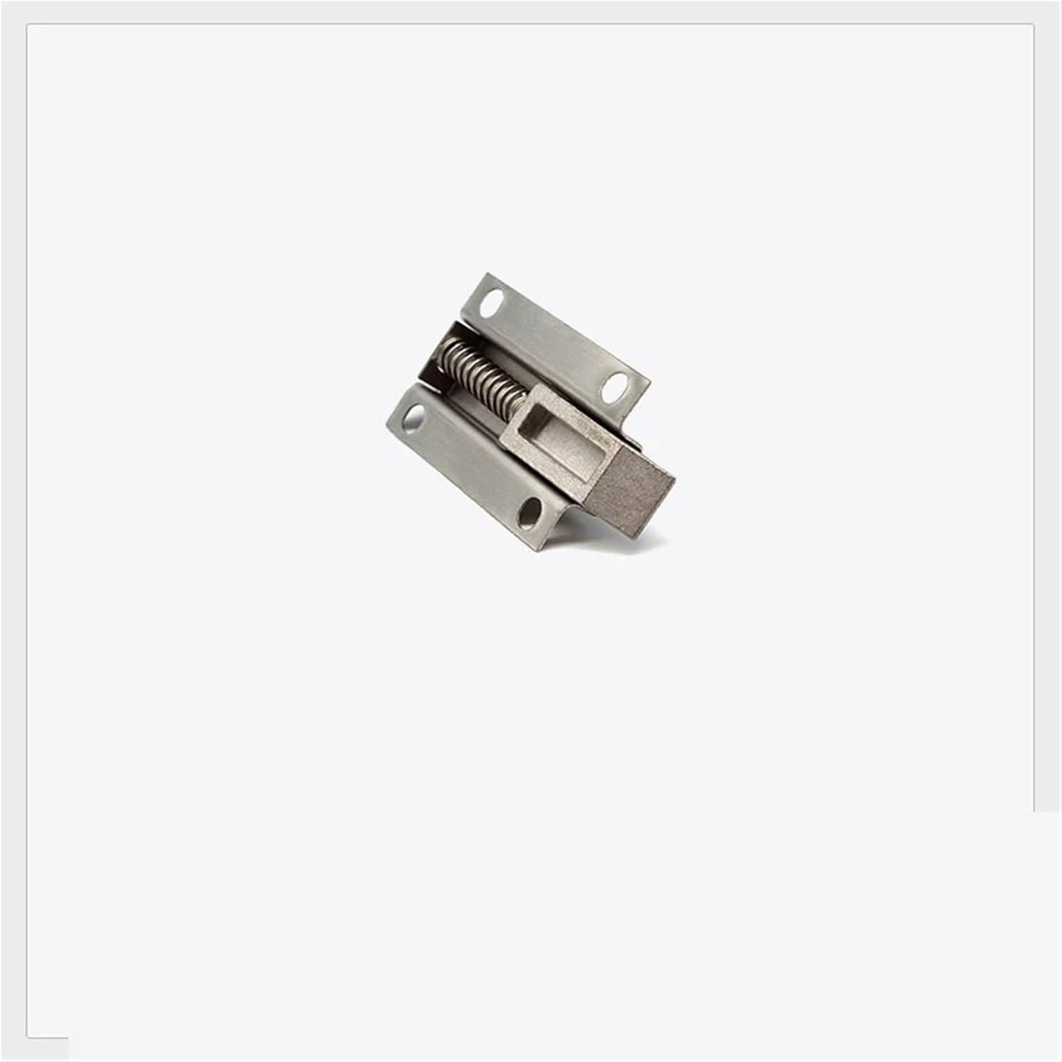 Stainless Steel Pull Type Automatic Spring Slide Type Latch Automatic Latch Latch MX04 1Pcs(Forward Iron)