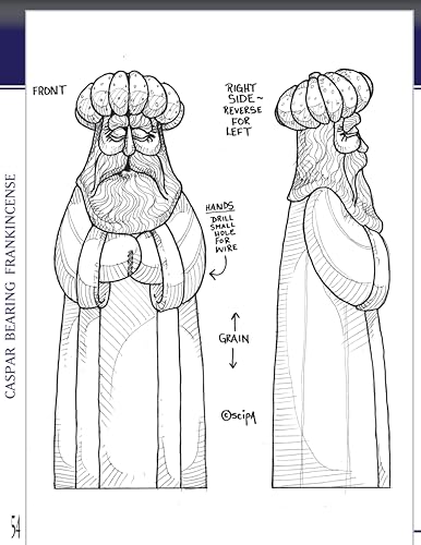 Woodcarving the Nativity in the Folk Art Style: Step-by-Step Instructions and Patterns for a 15-Piece Manger Scene (Fox Chapel Publishing) - Image 4