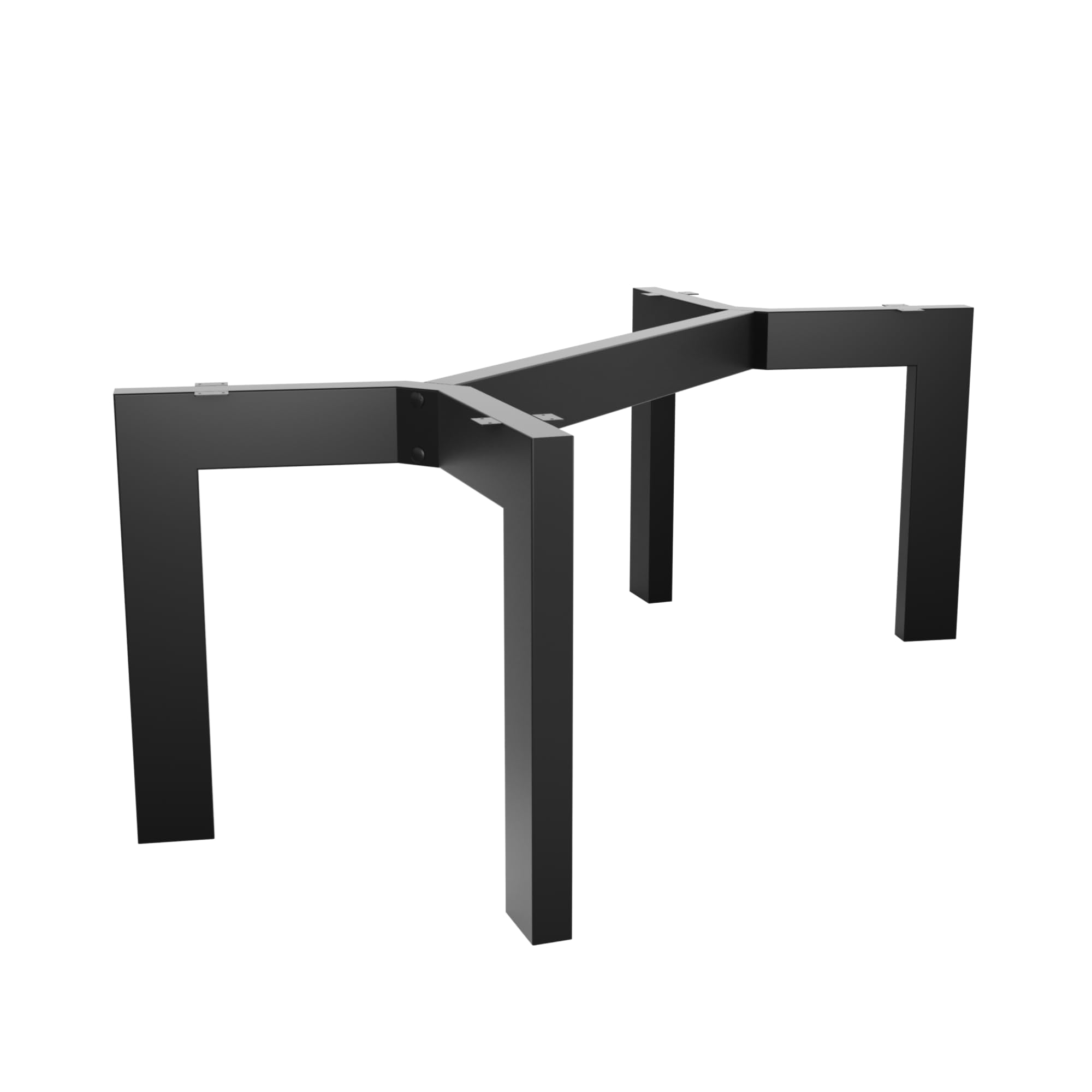 MetaloPro Barax Extreme Table Frame, Minimalist, Robust Design, Powder-Coated Steel Construction for Dining Tables and Desks, 160 x 80 x 72 cm