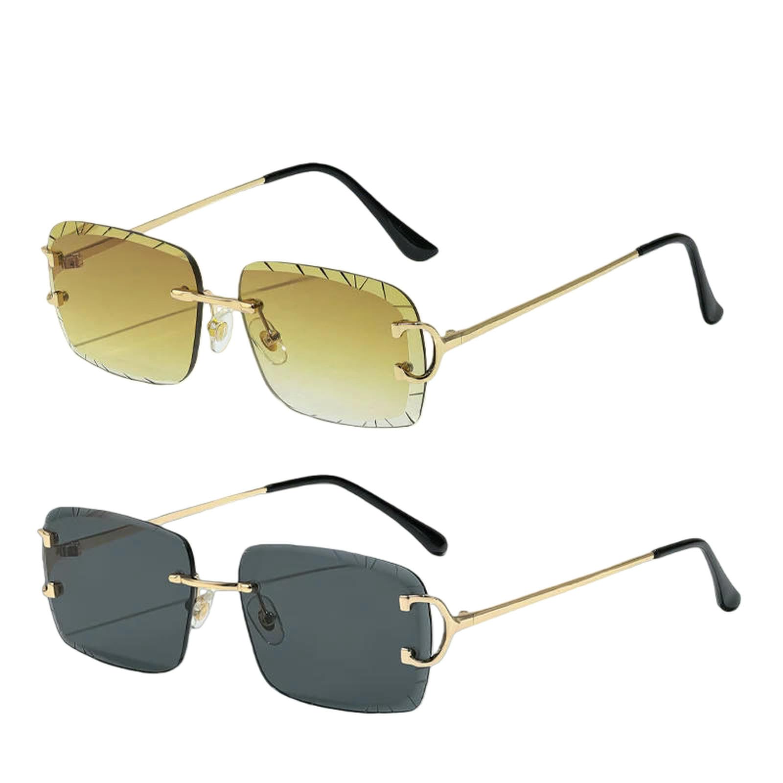 Lunettes de soleil UV400 à petite monture rétro chic pour hommes