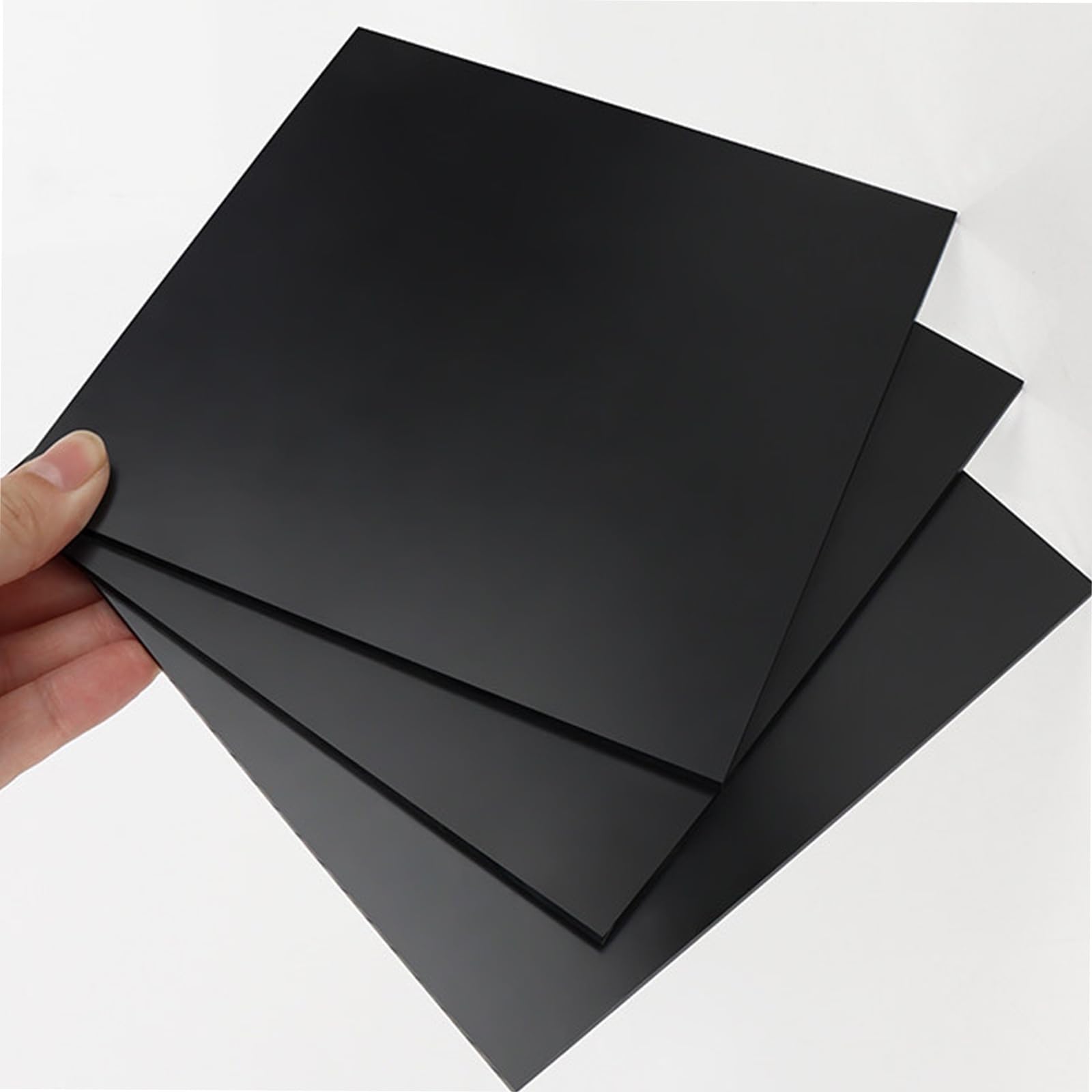 1 láminas de baquelita 300x300mm, grosor 2-30mm, panel laminado de resina fenólica de alta resistencia, placa aislante eléctrica para manualidades, mecanizado CNC y prototipos(Black,300x300x5mm)