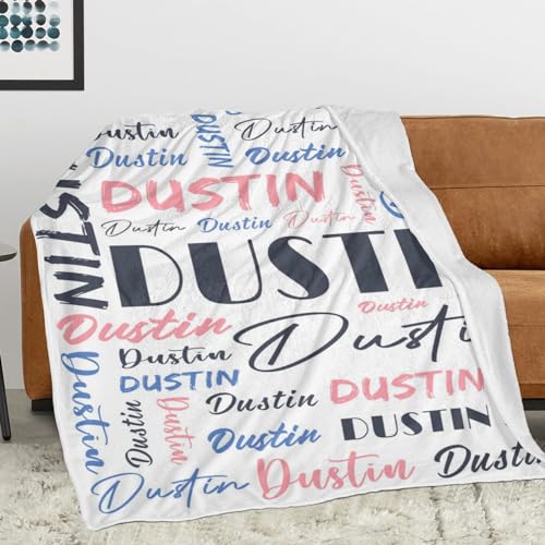 Personalized Blankets for Kids with Names Customized Blankets with Name for Adult Custom Blanket Gift for Birthday Christmas Valentines Day Gift
