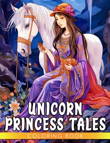 Unicorn Princess Tales: An Enchanting Coloring Book for Kids - Create, Imagine, and Dream