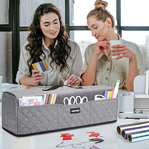 Amoigee Dust Cover for Cricut Explore Air 2, Cricut Maker,Cricut Explore 3,Cricut Maker, Maker Cover With Pockets for Cricut Accessories and Supplies - Image 7