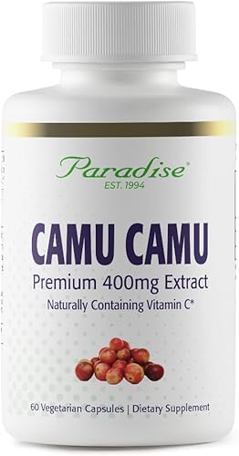 Paradise Herbs Camu Camu con Natures C 400 mg 60 cápsulas