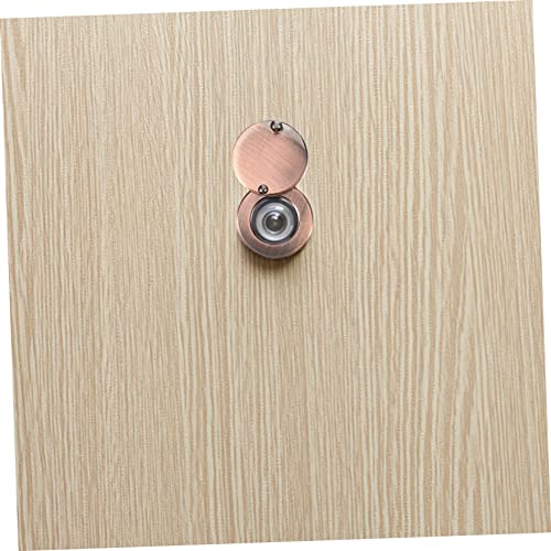 Copper Viewer Peephole Cover con diseño giratorio anti-espiado, acabado dorado, cubre vista exterior, para instalación en puerta de hogar miniatura 4