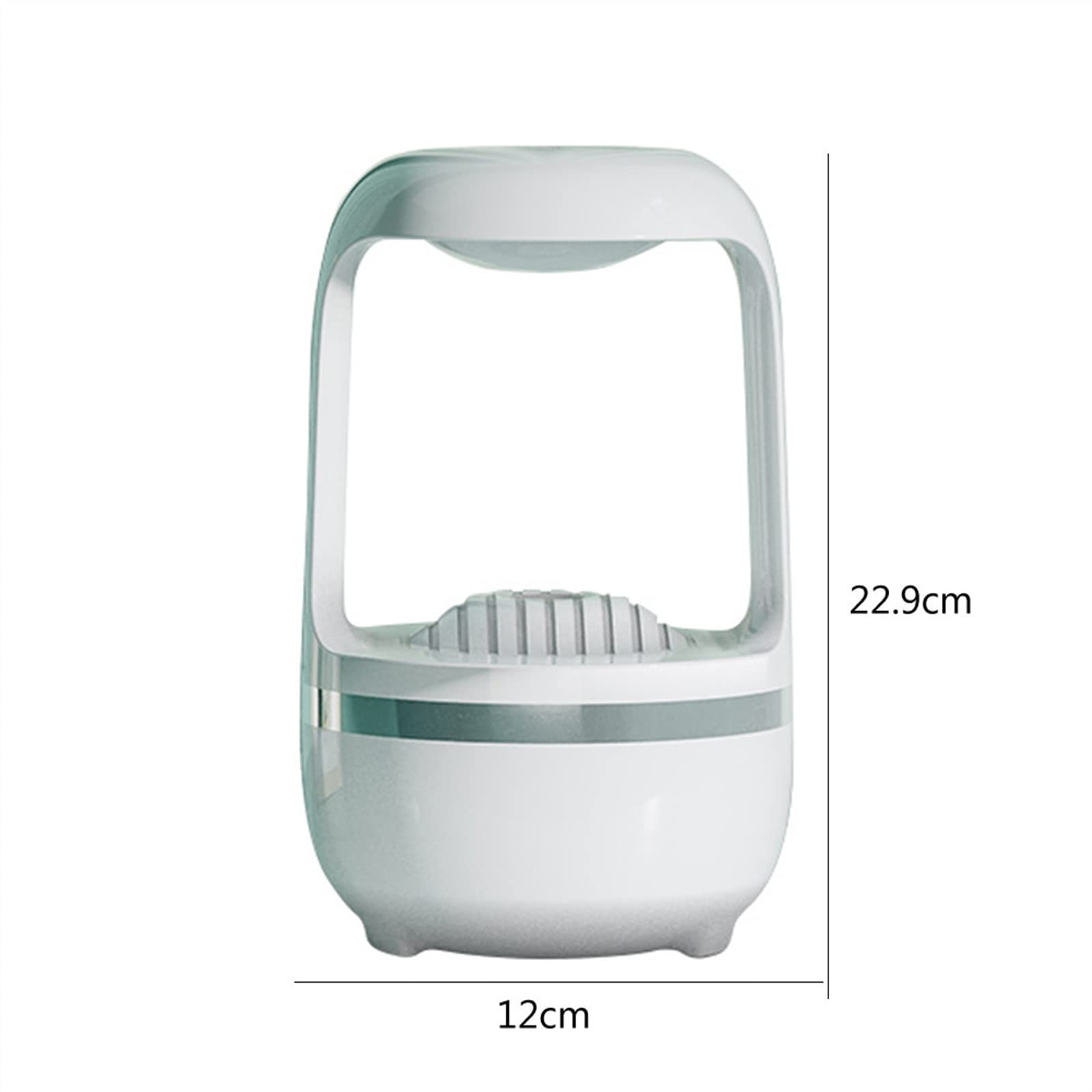 Nawilżacz Antygrawitacyjny nawilżacz powietrza domowy ultradźwiękowy oczyszczacz USB z kolorową diodą LED lewitujące krople wody urządzenie do wytwarzania mgły zamgławiacz(Czarny)