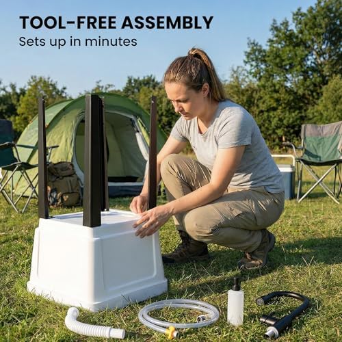 Outsunny 23-Gallon Utility Sink Laundry Tub for Washing Room, Freestanding Laundry Sink with Soap Dispenser, Faucet, Inlet and Drain Hoses, Portable Utility Tub for Indoor & Outdoor, White — view 2