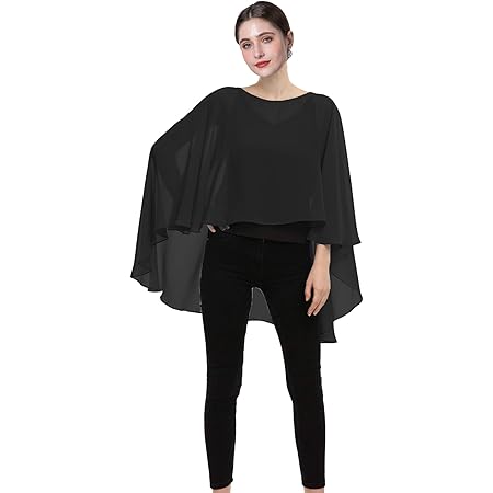 chiffon poncho plus size
