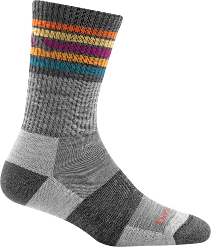 Darn Tough Kelso Micro Crew Lightweight Hiking Sock Dark Oatmeal- Dames Cover
