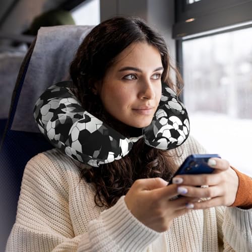 Almohada de poliéster para cuello negro tamaño único miniatura 6