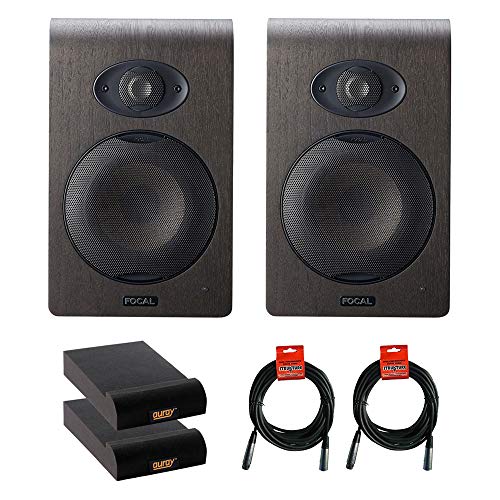 Focal Shape 50 5.0' Active 2-Way Studio Monitor (Pair) with 2x Small Isolation Pads & 2x XLR-XLR Cable Bundle