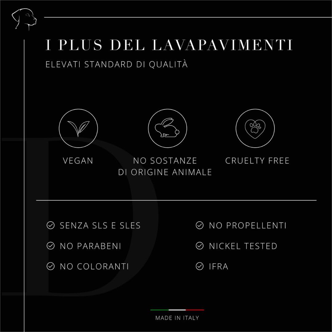 Dog's Health KIT Detergente Disabituante Concertato 500ml - Spray Disabituante per Cani e Gatti e Detersivo Pavimenti animali, Repellente animali, Eliminare Odore cane e gatto, Educativo, Cruelty Free