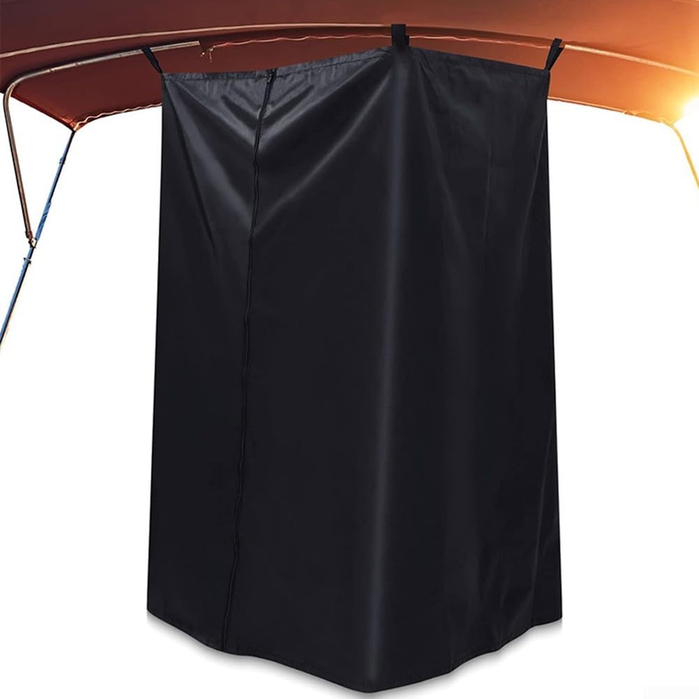 Tente de Rideau de Confidentialité, Tissu Oxford 420D Déplaçable Carré pour Chambre de Changement avec 4 Crochets pour Camping en Plein Air, Caravane, Pique-Nique, Pêche, Parasol, Toilettes, Douche