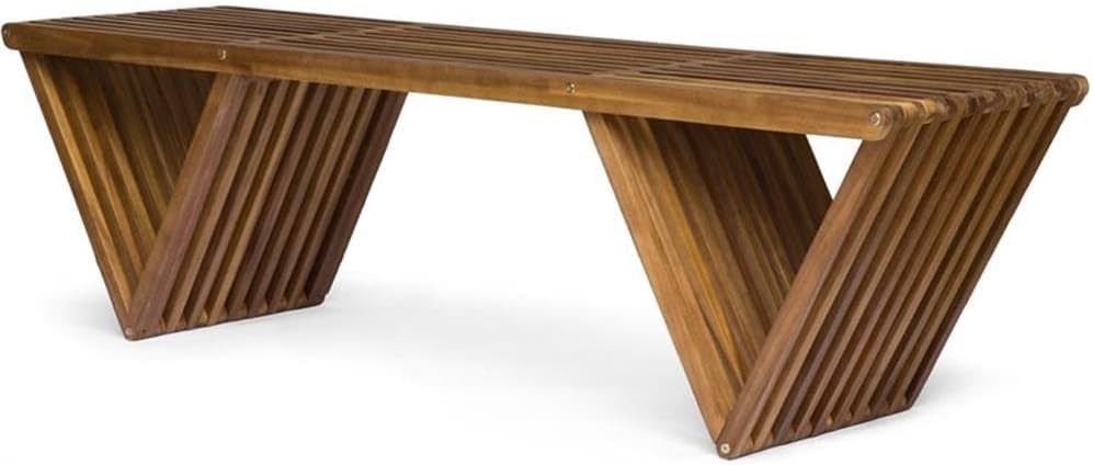 Christopher Knight Home 305722 Esme Outdoor Acacia Wood Bench, Teak Finish, 1