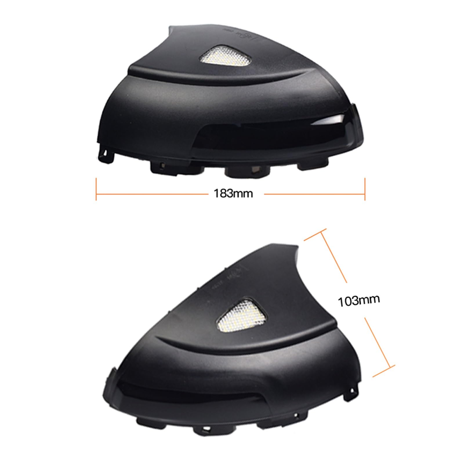 2 szt. Włącz kierunkowskaz lusterko wsteczne samochodu dynamiczny kierunkowskaz migacz lampa Streamer, dla volkswagena, dla Tiguan MK1 2008-2016 Światło kierunkowskazu samochodowego(Yellow)
