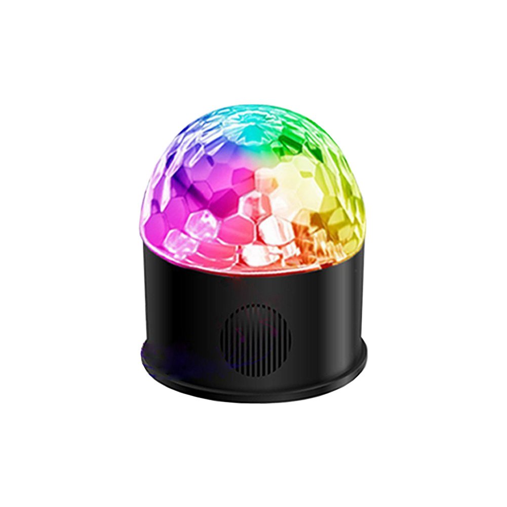 Disco Party Lights Bluetooth Speaker,Newest Sound Activated Rotating Projection Effects USB Magic Led Stage Light Strobe Ball with Remote Control for Home KTV DJ Birthday Dancing Wedding (9 Color