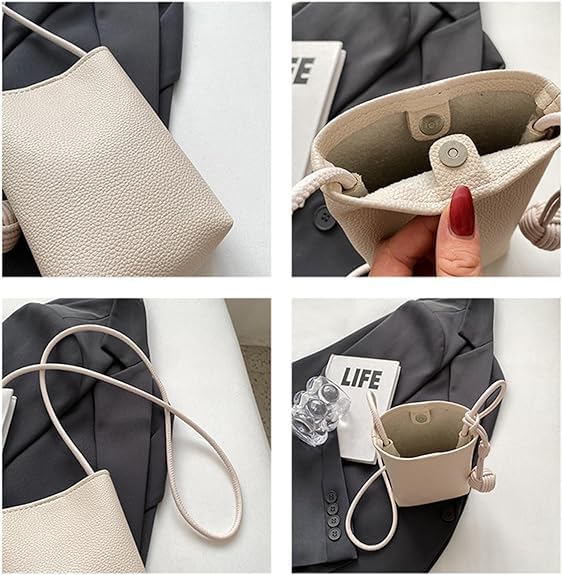 Mugrs Crossbody Bag, Cell Phone Crossbody Bag, Waterproof Crossbody Shoulder Bag,Clutch Wallet Phone Handbag,Mugrs Small Leather Crossbody Bags For Women Cell Phone Purse. (Black)3