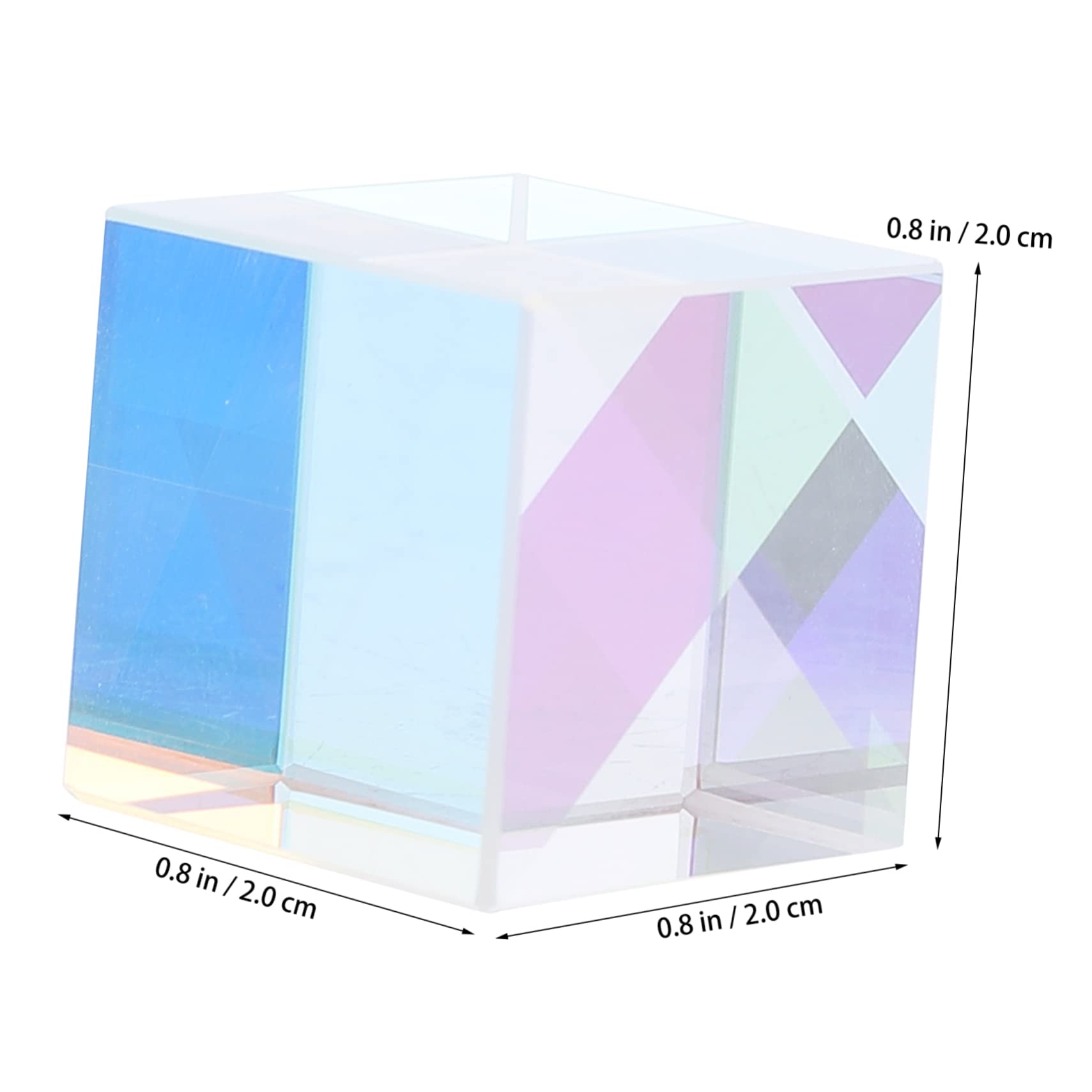 DOITOOL 1pc Square Optical Crystal Glass Prism for Crystals Decor RGB Dispersion
