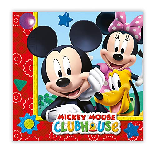 Amscan Serviettes en papier Fête Mickey