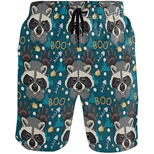 visesunny Fashion Cool Style Men's Beach Shorts Swim Trunks Quick Dry Casual Polyester Swim Shorts with Pockets S-XXL