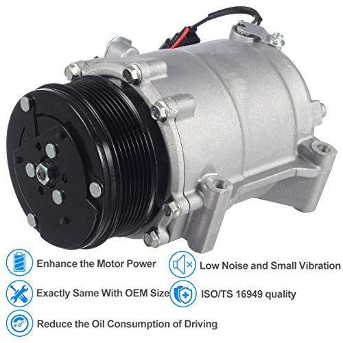 AUTEX AC Compressor & Clutch CO 4920AC 97580 Replacement for Honda CR-V 2007 2008 2009 2010 2011 2012 2013 2014/Acura RDX 2007 2008 2009 2010 2011 2012 - Thumbnail 3