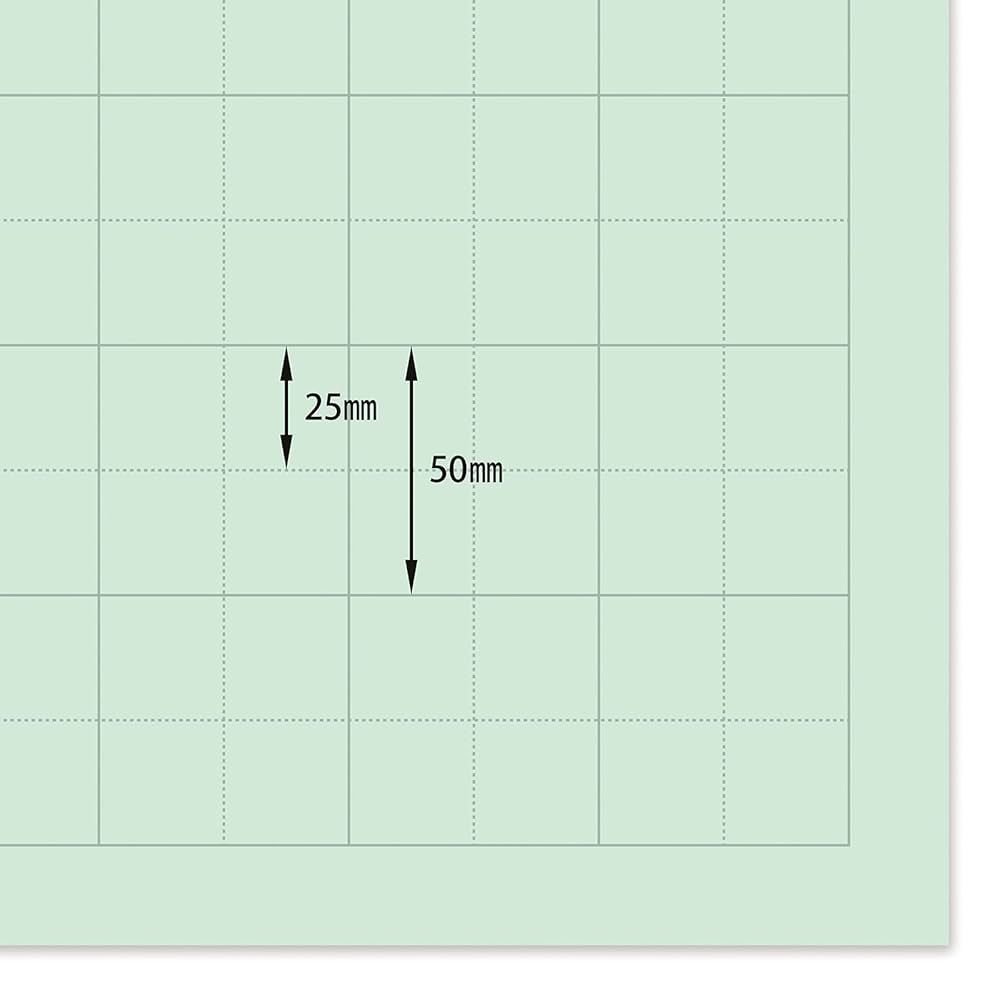 Amazon | マルアイ 模造紙 ブルー 大判 マス目 50mm 方眼紙