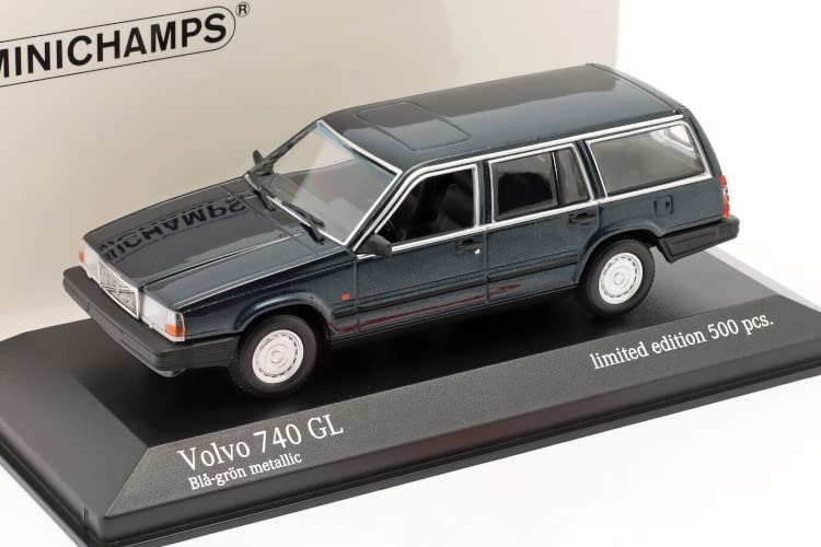 Minichamps 1/43 Volvo 740 GL Break 1986 – Vert Métallisé, édition Limitée, Très Rare