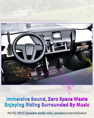 6.5" Under Dash Speaker Pods para Kawasaki Mule PRO-FXT 2015-2026 miniatura 2