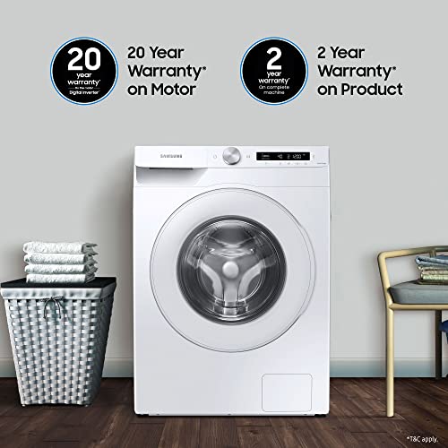 "Upgrade Your Laundry with Samsung's 7 Kg Fully-Automatic Front Loading Washing Machine - Equipped with AI Control, Wi-Fi connectivity, 5-Star Rating, and Digital Inverter Technology!"