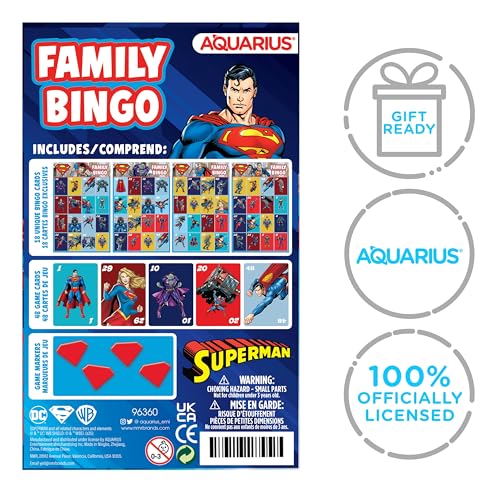 Juego de Bingo Familiar Superman Aquarius miniatura 2