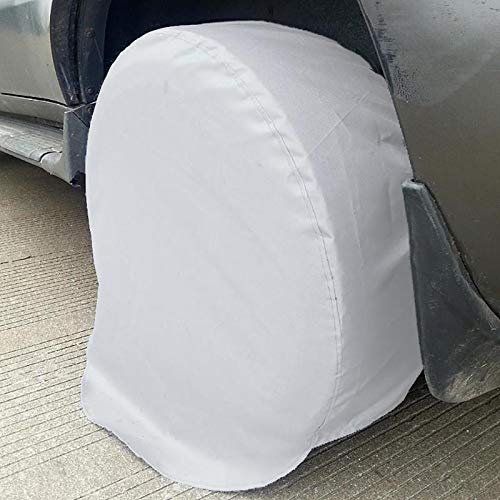 Reifentaschen 4 Teile/Satz Reifen Abdeckung Aluminium Folie Beschichtet Wasserdicht Staubdicht Sonnenschutz Reifen Rad Abdeckungen for LKW Wohnmobil