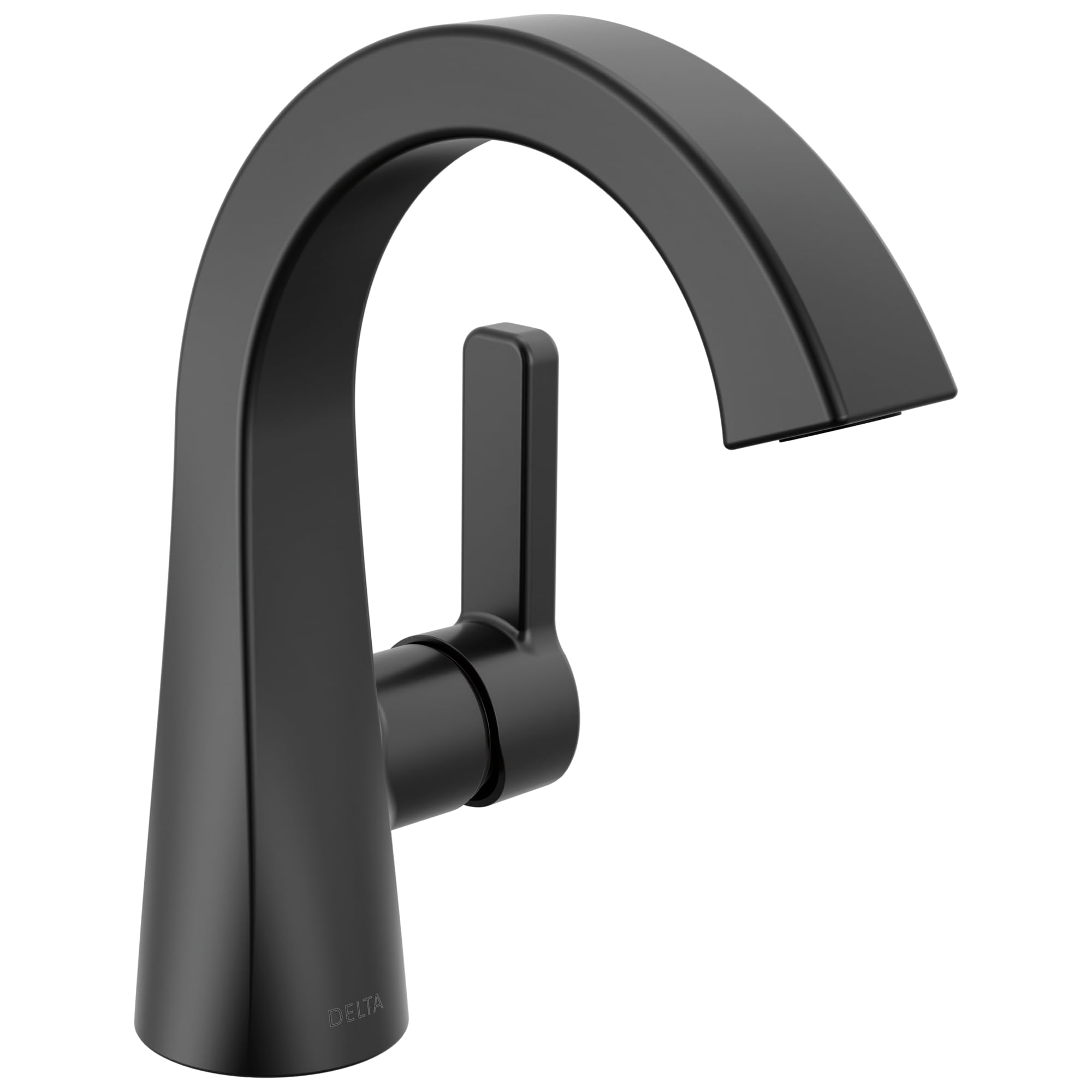 Delta Lineax Matte Black Bathroom Faucet 1 Hole, Single Hole