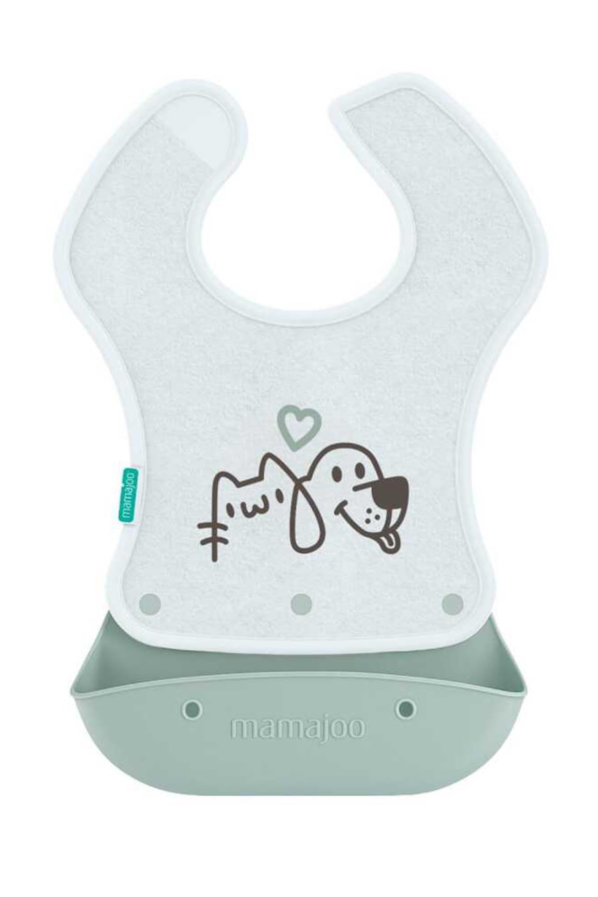 Mamajoo 2-in-1 Katlanır Mama Önlüğü / Powder Green